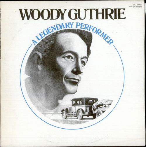Woody Guthrie A Legendary Performer vinyl LP album (LP record) Israeli WDGLPAL518140