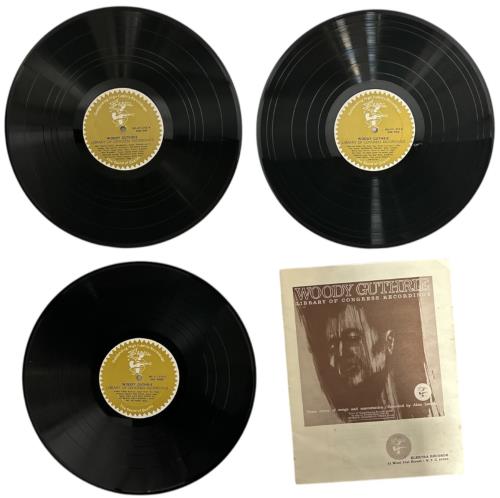 Woody Guthrie Library Of Congress Recordings - Gold Label box set UK WDGBXLI858487