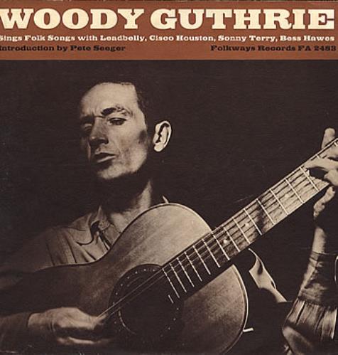 Woody Guthrie Sings Folk Songs vinyl LP album (LP record) US WDGLPSI294286