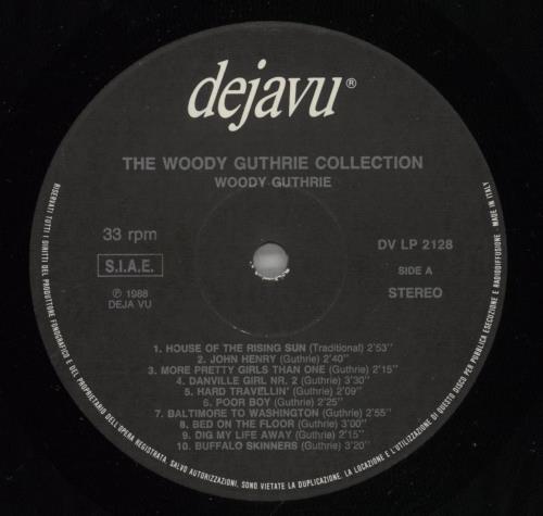 Woody Guthrie The Woody Guthrie Collection vinyl LP album (LP record) Italian WDGLPTH701506