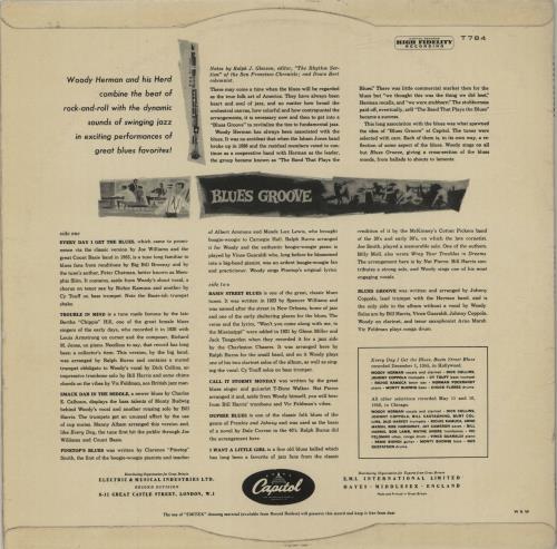 Woody Herman Blues Groove vinyl LP album (LP record) UK WHMLPBL681732