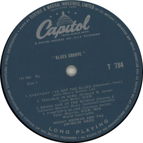 Woody Herman Blues Groove vinyl LP album (LP record) UK WHMLPBL681732