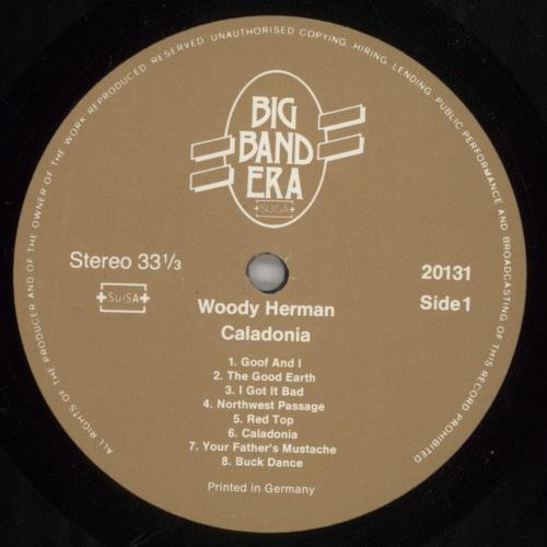 Woody Herman Caladonia vinyl LP album (LP record) German WHMLPCA878788