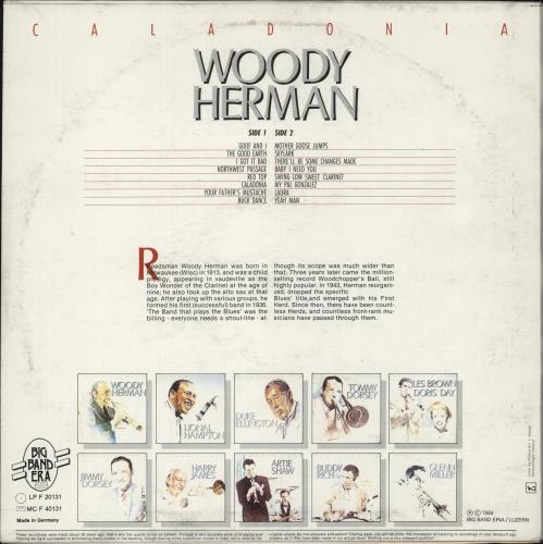 Woody Herman Caladonia vinyl LP album (LP record) German WHMLPCA878788