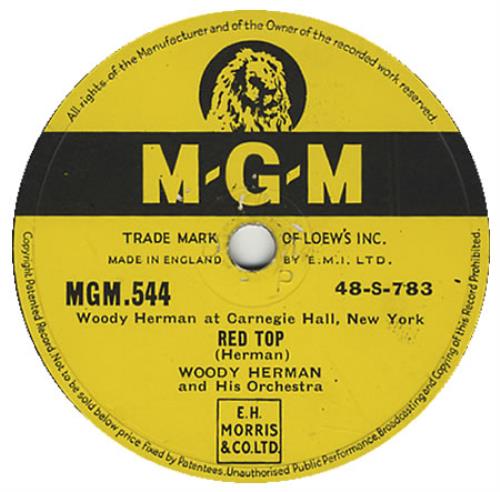 Woody Herman Red Top 78rpm shellac record UK WHM78RE394446