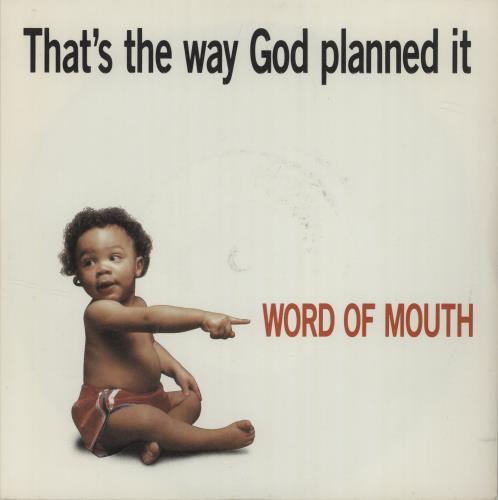 Word Of Mouth Thats The Way God Planned It 7" vinyl single (7 inch record / 45) UK YQ007TH682178