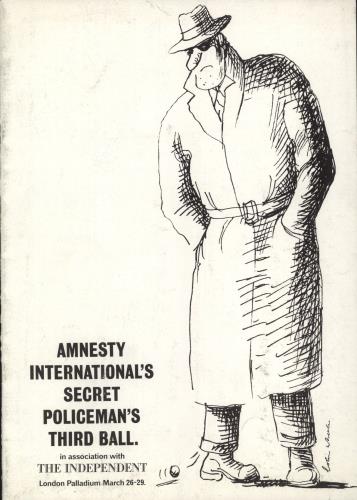 World Party Amnesty International's Secret Policeman's Ball Programme tour programme UK W-PTRAM887791