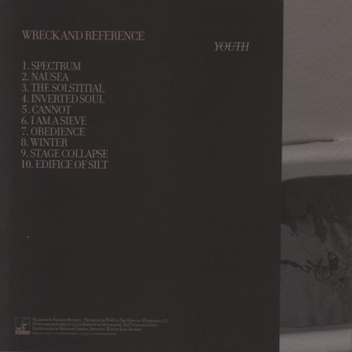 Wreck And Reference No Youth vinyl LP album (LP record) US 1XELPNO865396