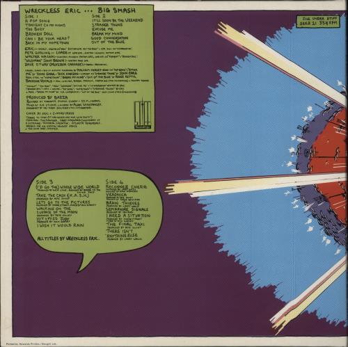 Wreckless Eric Big Smash! 2-LP vinyl record set (Double LP Album) UK WRC2LBI881736