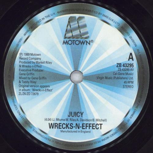 Wrecks 'N' Effect Juicy 12" vinyl single (12 inch record / Maxi-single) UK WRK12JU832818