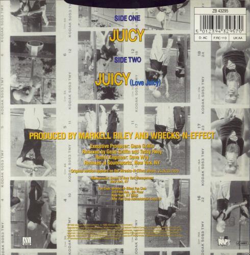 Wrecks 'N' Effect Juicy 12" vinyl single (12 inch record / Maxi-single) UK WRK12JU832818
