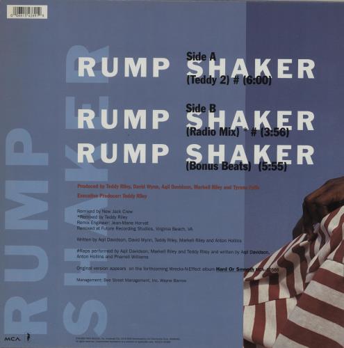 Wrecks 'N' Effect Rump Shaker 12" vinyl single (12 inch record / Maxi-single) US WRK12RU761308