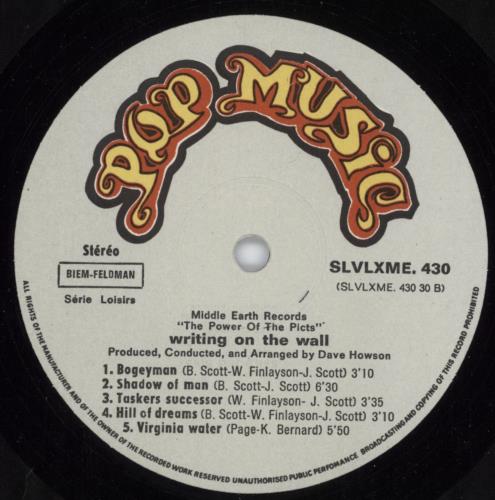 Writing On The Wall The Power Of The Picts - 1st - French vinyl LP album (LP record) French WOWLPTH801119