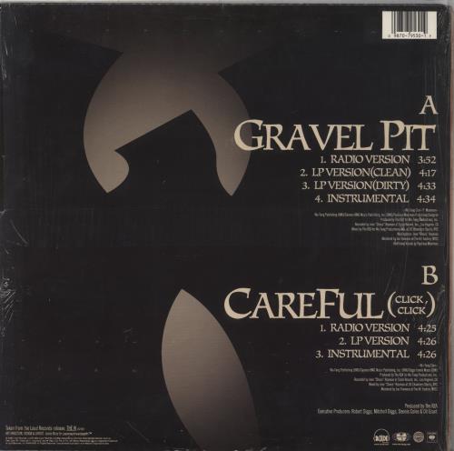 Wu-Tang Clan Gravel Pit 12" vinyl single (12 inch record / Maxi-single) US WUT12GR853591