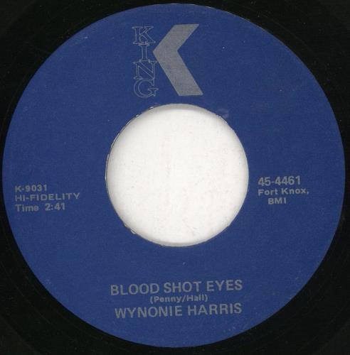 Wynonie Harris Bloodshot Eyes 7" vinyl single (7 inch record / 45) US WYH07BL707981