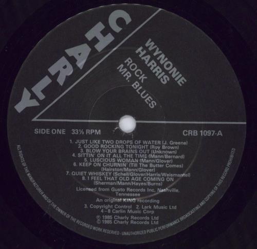 Wynonie Harris Rock Mr. Blues vinyl LP album (LP record) UK WYHLPRO829145