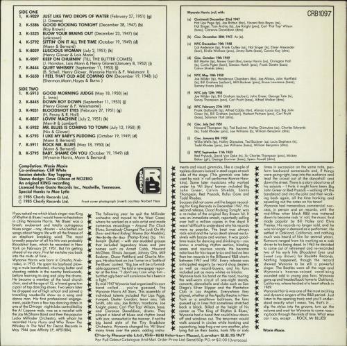 Wynonie Harris Rock Mr. Blues vinyl LP album (LP record) UK WYHLPRO829145