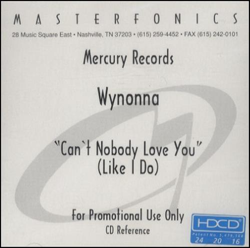 Wynonna Judd Can't Nobody Love You CD-R acetate US WNJCRCA187172