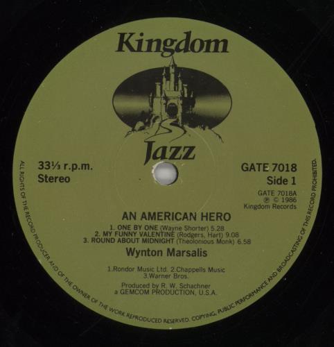 Wynton Marsalis An American Hero vinyl LP album (LP record) UK WM2LPAN499472