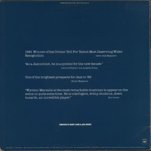 Wynton Marsalis Interview Album vinyl LP album (LP record) US WM2LPIN757749