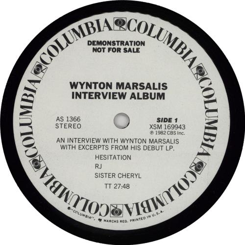 Wynton Marsalis Interview Album vinyl LP album (LP record) US WM2LPIN757749