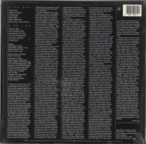 Wynton Marsalis Marsalis Standard Time - Volume 1 - stickered shrink vinyl LP album (LP record) US WM2LPMA734563