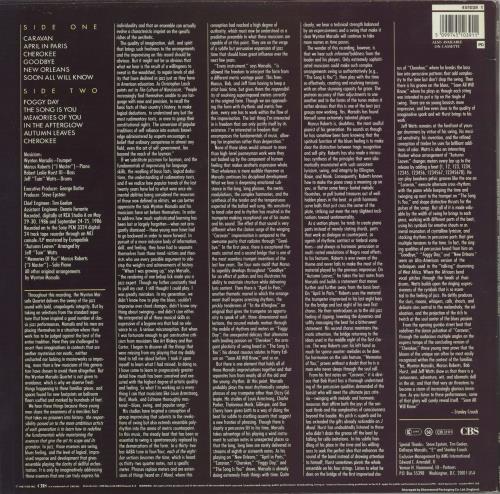 Wynton Marsalis Marsalis Standard Time - Volume 1 vinyl LP album (LP record) UK WM2LPMA305929