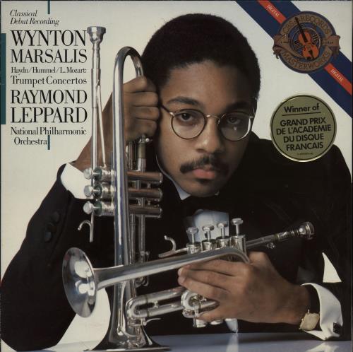Wynton Marsalis Trumpet Concertos - Hype Stickered vinyl LP album (LP record) Dutch WM2LPTR615778