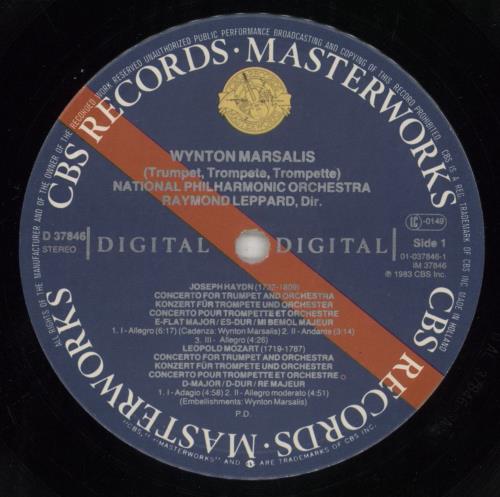 Wynton Marsalis Trumpet Concertos vinyl LP album (LP record) Dutch WM2LPTR759904