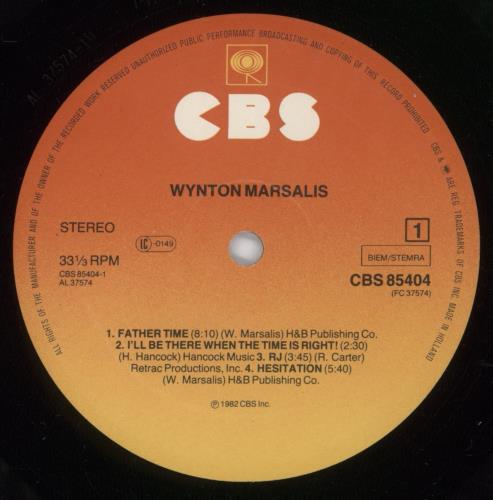 Wynton Marsalis Wynton Marsalis vinyl LP album (LP record) Dutch WM2LPWY317035