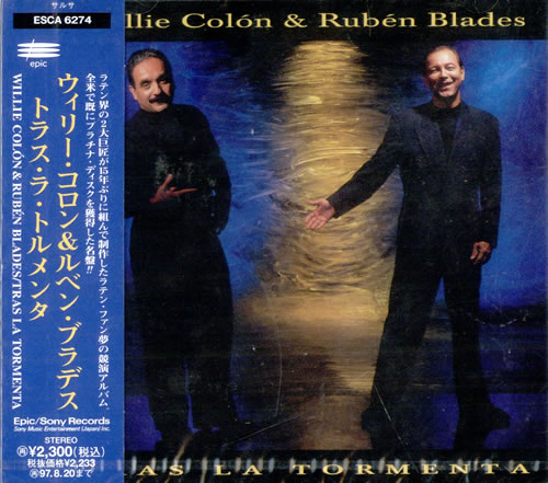 Willie Colon Tras la Tormenta Japanese Promo CD album (CDLP) (504274)