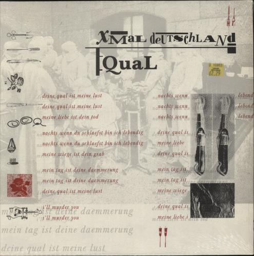 Xmal Deutschland Qual - Shrink 12" vinyl single (12 inch record / Maxi-single) UK XMD12QU874519