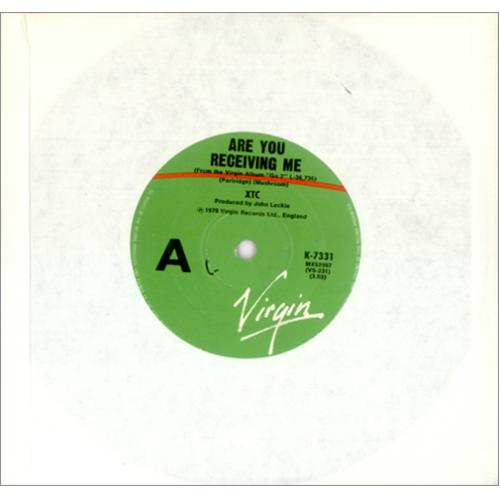 XTC Are You Receiving Me 7" vinyl single (7 inch record / 45) Australian XTC07AR424532