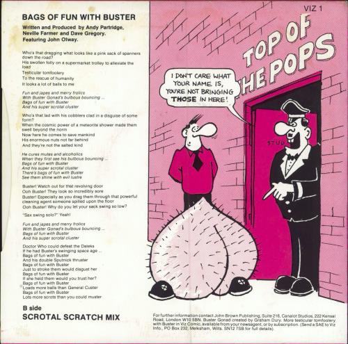 XTC Bags Of Fun With Buster 7" vinyl single (7 inch record / 45) UK XTC07BA781683
