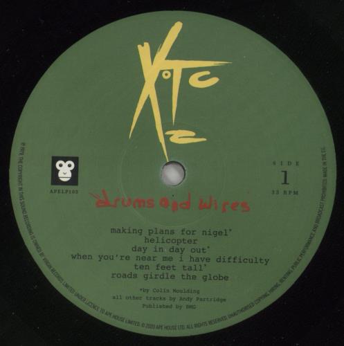 XTC Drums And Wires - 200gm vinyl LP album (LP record) UK XTCLPDR866727