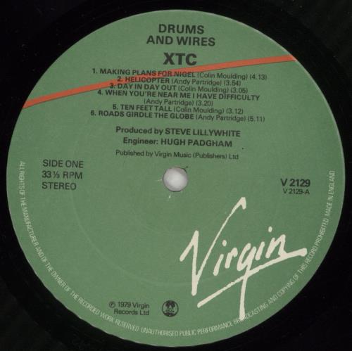 XTC Drums And Wires vinyl LP album (LP record) UK XTCLPDR601613