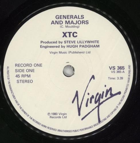 XTC Generals And Majors - Double Pack - Stickered 7" vinyl single (7 inch record / 45) UK XTC07GE28269