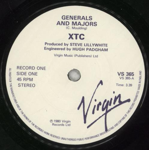 XTC Generals And Majors - Double Pack 7" vinyl single (7 inch record / 45) UK XTC07GE662425