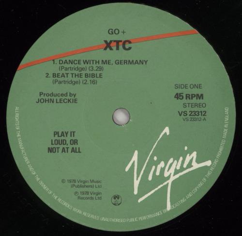XTC Go+ 12" vinyl single (12 inch record / Maxi-single) UK XTC12GO526072