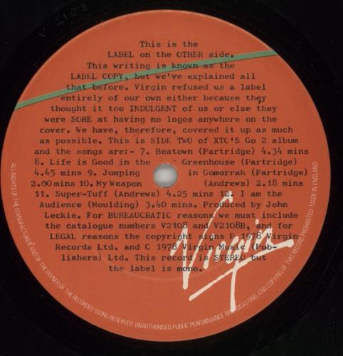 XTC Go 2 + 12" vinyl LP album (LP record) UK XTCLPGO210231