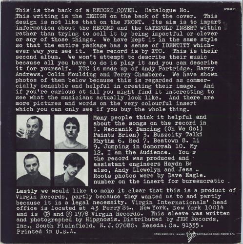 XTC Go 2 vinyl LP album (LP record) Italian XTCLPGO793959