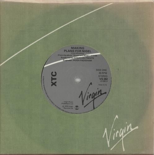 XTC Making Plans For Nigel - Gray 7" vinyl single (7 inch record / 45) UK XTC07MA869587
