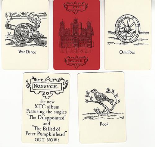 XTC Nonsuch Card Game memorabilia US XTCMMNO09323
