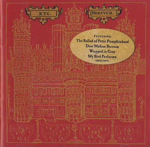 XTC Nonsuch CD album (CDLP) US XTCCDNO494303