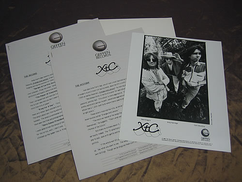 XTC Oranges And Lemons media press pack US XTCPPOR347633