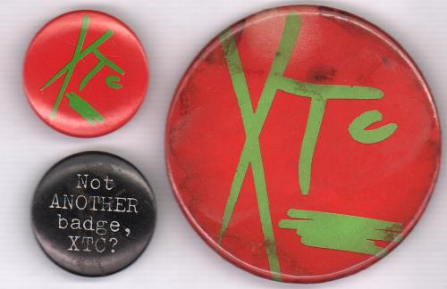 XTC Quantity of Three Badges badge UK XTCBGQU666268