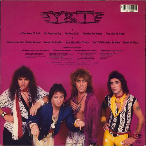 Y&T Down For The Count vinyl LP album (LP record) US Y&TLPDO775040