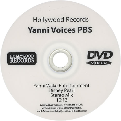 Yanni Voices PBS promo DVD-R US YNIDRVO476753