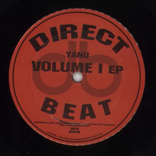Yanu Volume 1 EP 12" vinyl single (12 inch record / Maxi-single) US 8L712VO854801