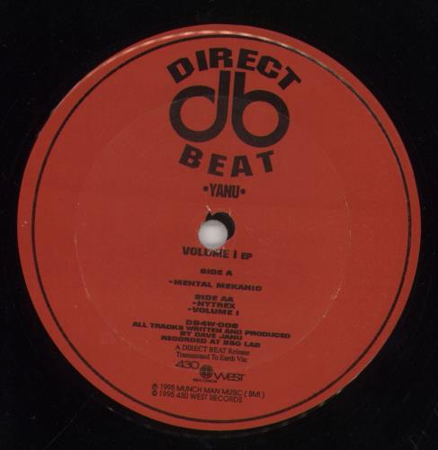 Yanu Volume 1 EP 12" vinyl single (12 inch record / Maxi-single) US 8L712VO854801